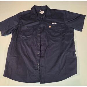 Carhartt Work Shirt 2XL Relaxed Fit Button Up Wide Trim Uniform